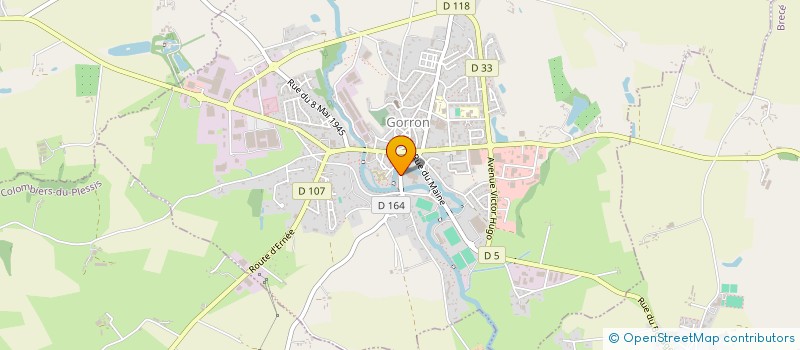 localisation de l'entreprise MADAME ELODIE GILLES  GORRON