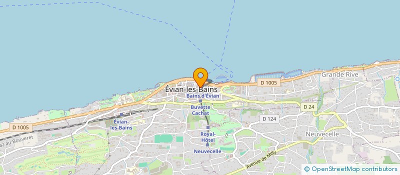 localisation de l'entreprise MADAME ELODIE GINESTE  EVIAN-LES-BAINS