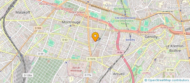 localisation de l'entreprise MADAME ELODIE GINTTE à MONTROUGE