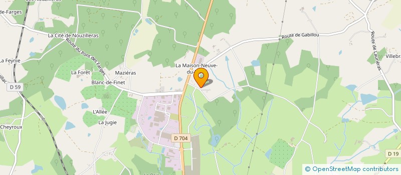 localisation de l'entreprise MADAME ELODIE GIORGETTI à SAINT-YRIEIX-LA-PERCHE