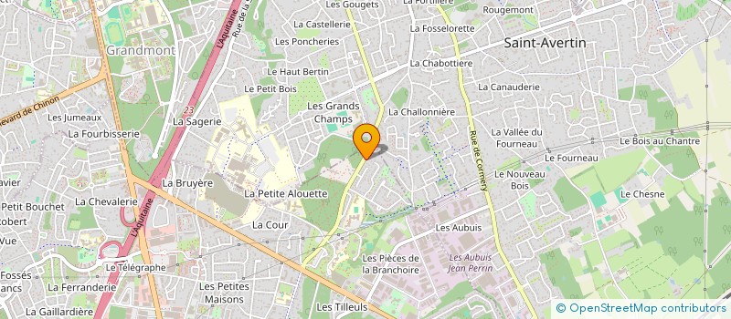 localisation de l'entreprise MADAME ELODIE GIRARDEAU  CHAMBRAY-LES-TOURS