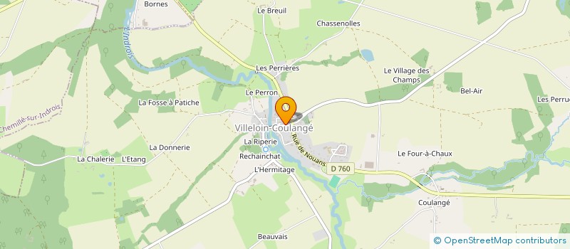 localisation de l'entreprise MADAME ELODIE GLAVIER  VILLELOIN-COULANGE