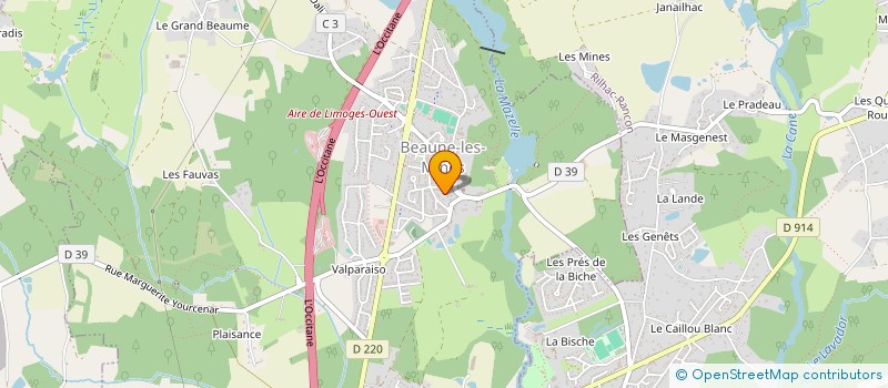 localisation de l'entreprise MADAME ELODIE GNAVO à LIMOGES
