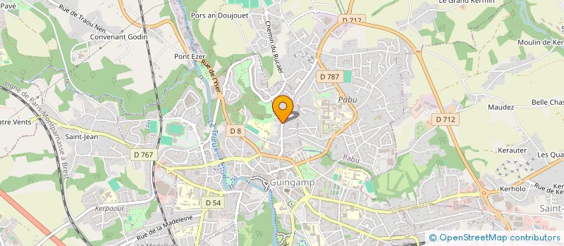 localisation de l'entreprise MADAME ELODIE GOARIN à GUINGAMP
