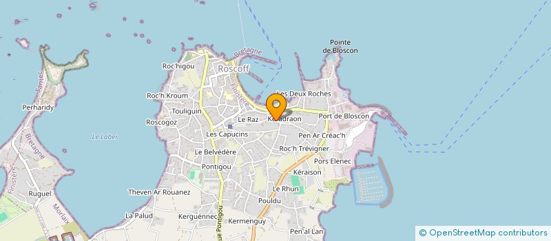 localisation de l'entreprise MADAME ELODIE GOBERT à ROSCOFF