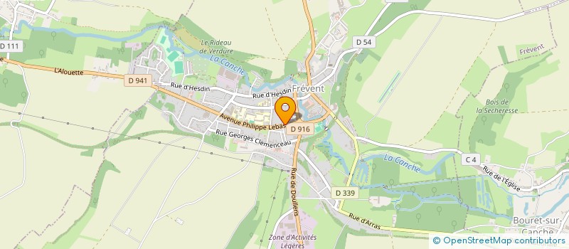 localisation de l'entreprise MADAME ELODIE GODET  FREVENT