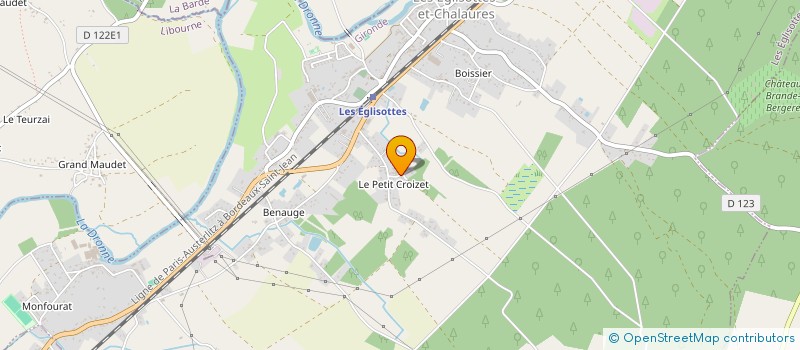 localisation de l'entreprise MADAME ELODIE GOENAGA  LES EGLISOTTES-ET-CHALAURES