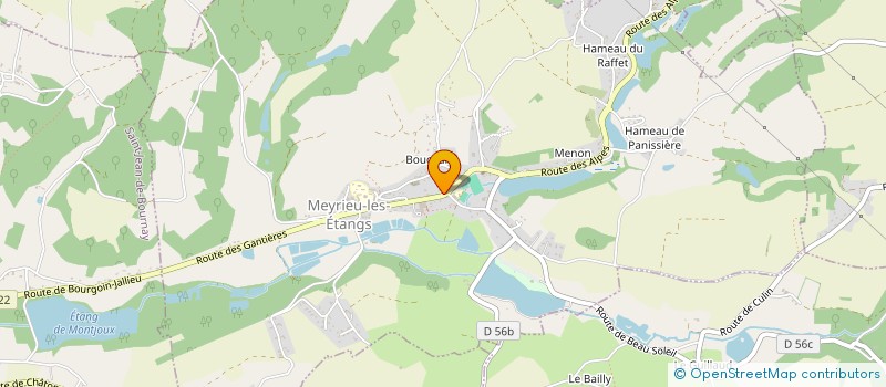 localisation de l'entreprise MADAME ELODIE GONZALEZ  MEYRIEU-LES-ETANGS