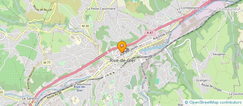 localisation de l'entreprise MADAME ELODIE GONZALEZ  RIVE-DE-GIER