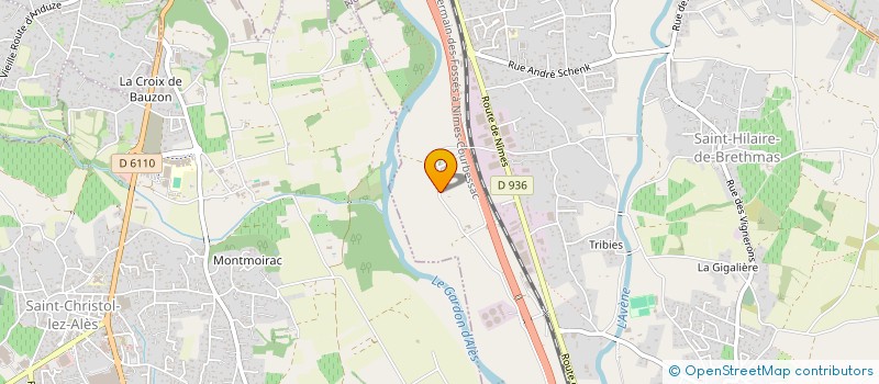 localisation de l'entreprise MADAME ELODIE GONZALEZ  SAINT-HILAIRE-DE-BRETHMAS