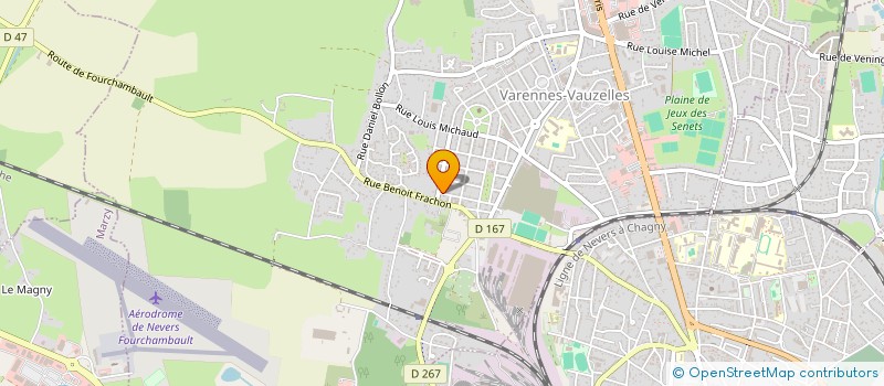 localisation de l'entreprise MADAME ELODIE GORLIER  VARENNES-VAUZELLES