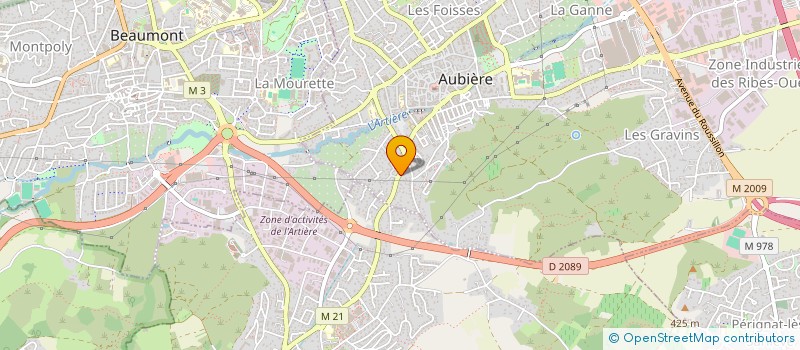 localisation de l'entreprise MADAME ELODIE GOUEDARD  AUBIERE