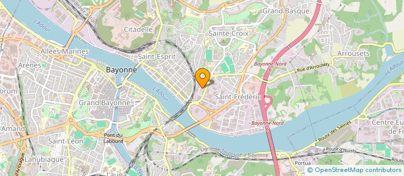 localisation de l'entreprise MADAME ELODIE GOURSOLAS à BAYONNE