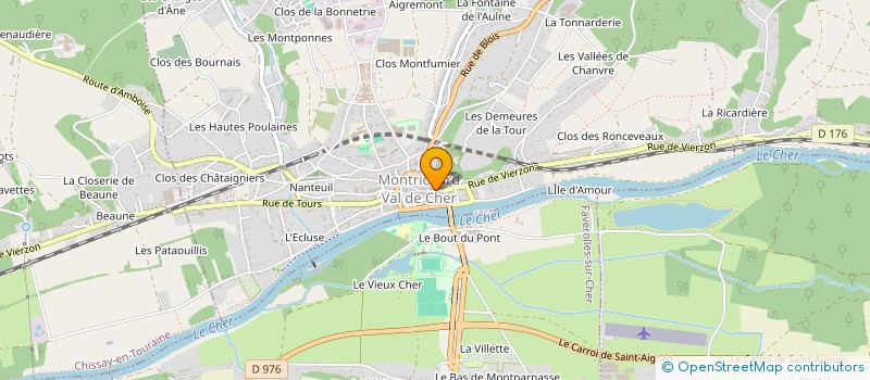 localisation de l'entreprise MADAME ELODIE GOUSSARD à MONTRICHARD-VAL-DE-CHER