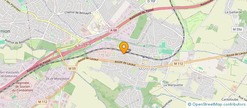 localisation de l'entreprise MADAME ELODIE GOUTAL  MONTRABE