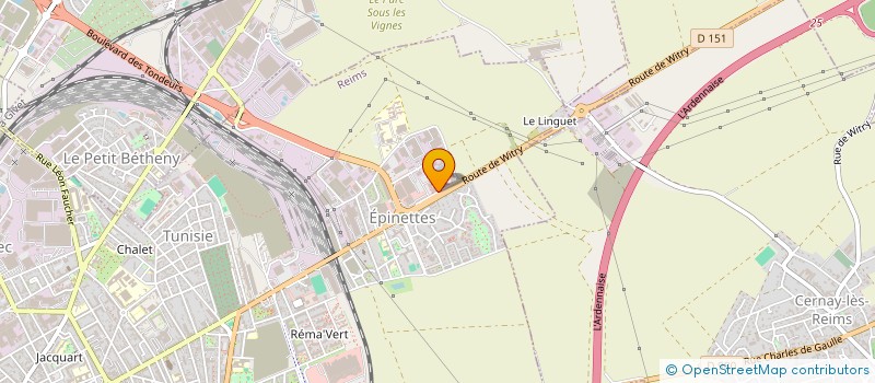 localisation de l'entreprise MADAME ELODIE GOUVENAUX  REIMS