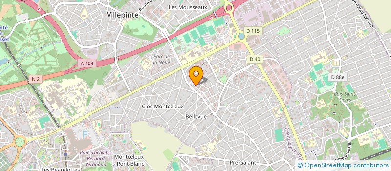 localisation de l'entreprise MADAME ELODIE GOVINDINCHETTY à VILLEPINTE