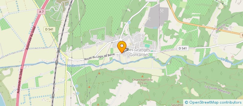 localisation de l'entreprise MADAME ELODIE GRACIA  LES GRANGES-GONTARDES