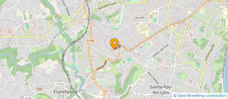 localisation de l'entreprise MADAME ELODIE GRANDJEAN  SAINTE-FOY-LES-LYON