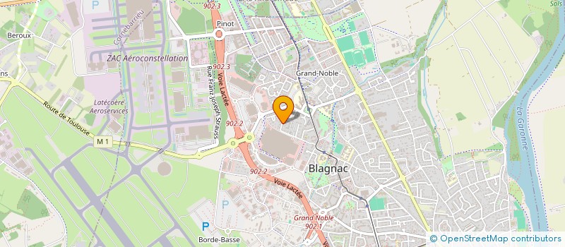 localisation de l'entreprise MADAME ELODIE GRAS à BLAGNAC