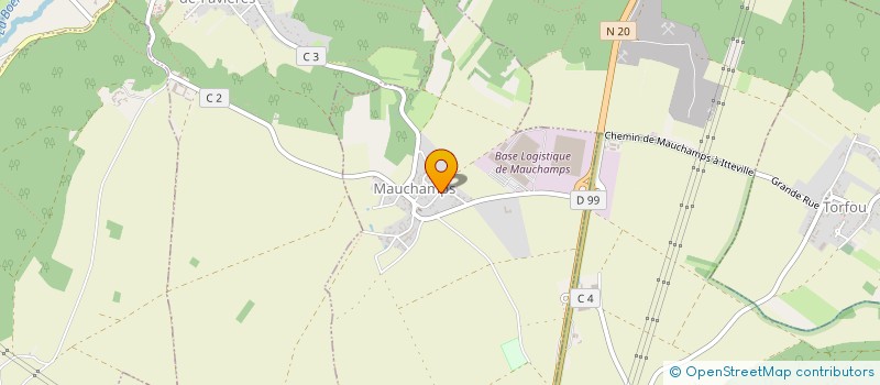 localisation de l'entreprise MADAME ELODIE GREGOIRE  MAUCHAMPS