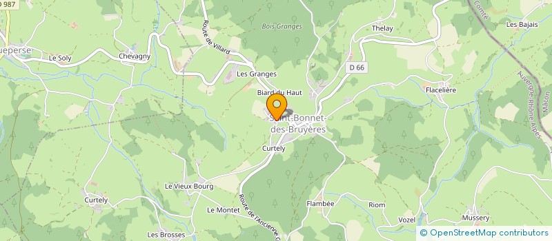 localisation de l'entreprise MADAME ELODIE GRENET  SAINT-BONNET-DES-BRUYERES