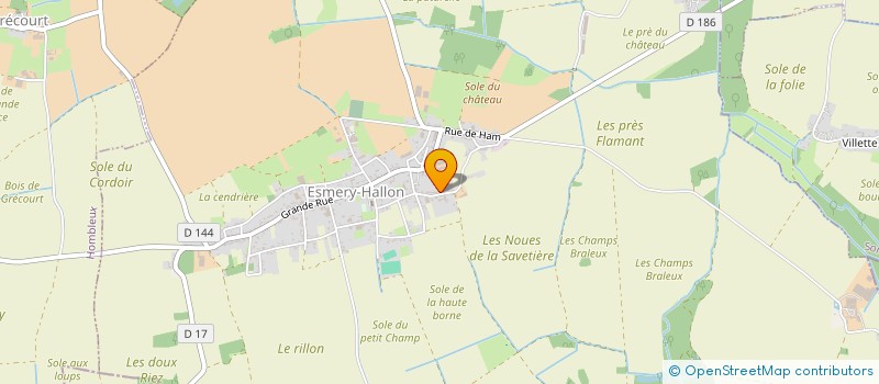 localisation de l'entreprise MADAME ELODIE GRENIER  ESMERY-HALLON