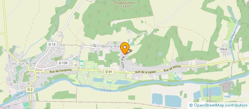 localisation de l'entreprise MADAME ELODIE GRENOT  BERNY-RIVIERE