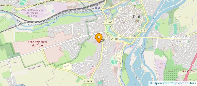 localisation de l'entreprise MADAME ELODIE GRESS  TOUL