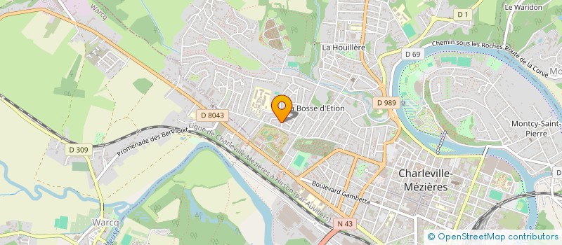 localisation de l'entreprise MADAME ELODIE GRIDAINE  VILLERS-SEMEUSE