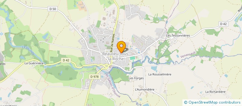 localisation de l'entreprise MADAME ELODIE GRIMAL  BEAULIEU-SOUS-LA-ROCHE