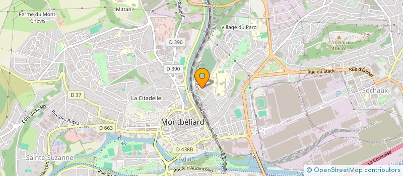 localisation de l'entreprise MADAME ELODIE GRONDIN à MONTBELIARD
