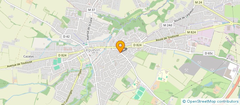 localisation de l'entreprise MADAME ELODIE GROUSSAC  LEGUEVIN