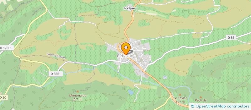 localisation de l'entreprise MADAME ELODIE GUARDIOLA  CEBAZAN