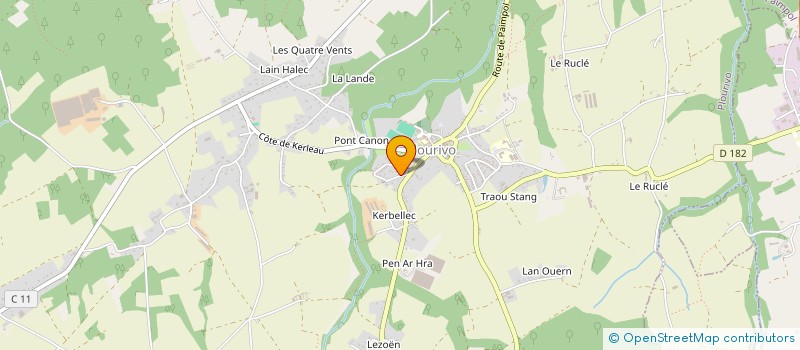 localisation de l'entreprise MADAME ELODIE GUEGAN à PLOURIVO