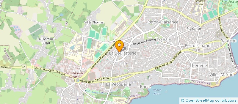 localisation de l'entreprise MADAME ELODIE GUENIER à SAINT-NAZAIRE