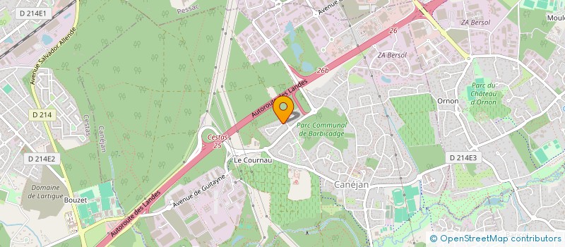 localisation de l'entreprise MADAME ELODIE GUERCHET  CANEJAN