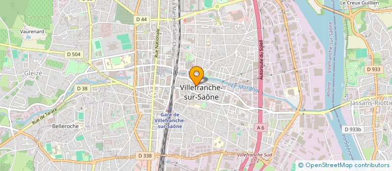 localisation de l'entreprise MADAME ELODIE GUERRIER  VILLEFRANCHE-SUR-SAONE