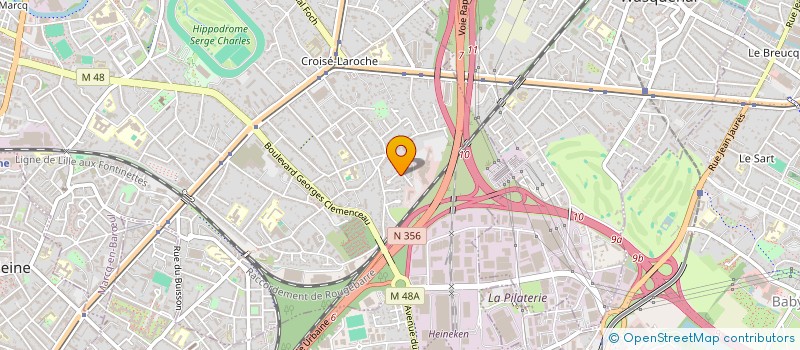 localisation de l'entreprise MADAME ELODIE GUILBERT à MARCQ-EN-BARŒUL