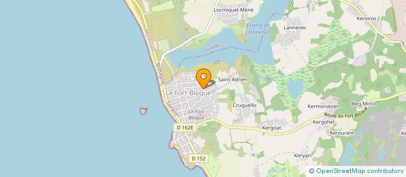 localisation de l'entreprise MADAME ELODIE GUILLAS  PLOEMEUR