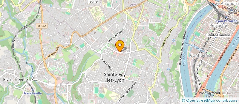 localisation de l'entreprise MADAME ELODIE GUILLAUME  SAINTE-FOY-LES-LYON