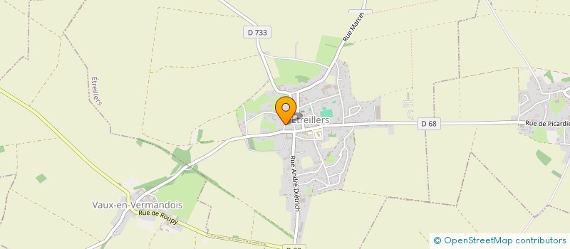 localisation de l'entreprise MADAME ELODIE GUILLEMAIN  ETREILLERS