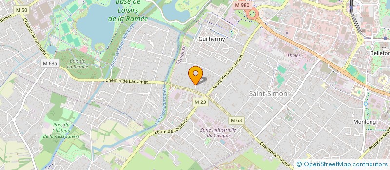 localisation de l'entreprise MADAME ELODIE GUILLEMARD  TOULOUSE