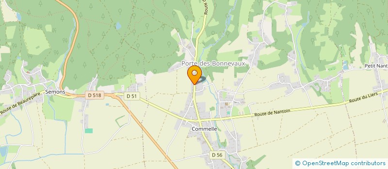 localisation de l'entreprise MADAME ELODIE GUILLERMIN  PORTE-DES-BONNEVAUX