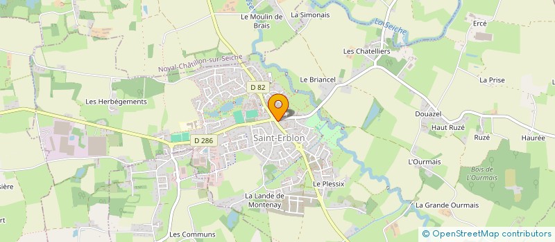 localisation de l'entreprise MADAME ELODIE GUIMARD  SAINT-ERBLON