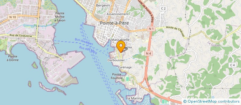 localisation de l'entreprise MADAME ELODIE HADJAR POMMIER à POINTE-A-PITRE