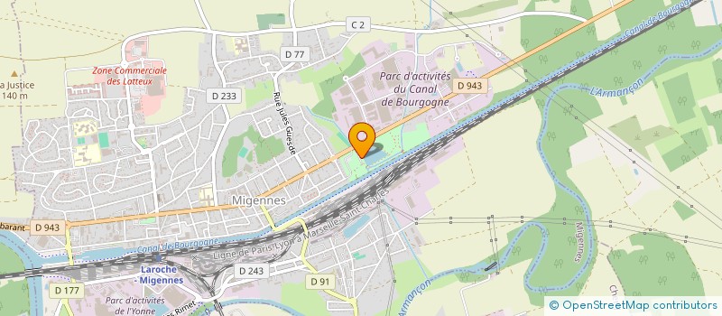 localisation de l'entreprise MADAME ELODIE HAETTEL à MIGENNES