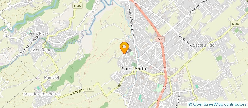 localisation de l'entreprise MADAME ELODIE HAMOLAT à SAINT-ANDRE