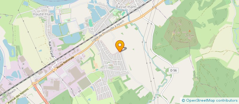 localisation de l'entreprise MADAME ELODIE HANFF  BASSE-HAM