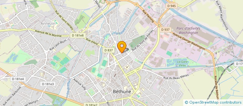 localisation de l'entreprise MADAME ELODIE HANNOIR à BETHUNE